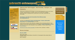 Desktop Screenshot of gebraucht-wohnwagen.com